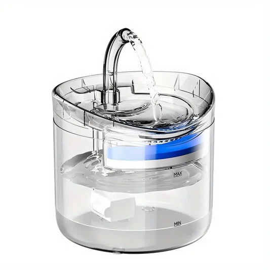 Fuente de Agua Transparente para Mascotas