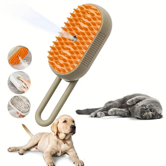Cepillo a Vapor Premium para Mascotas - Limpieza Profunda y Relajante